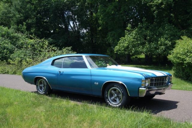 1971 Blue Chevrolet Chevelle Coupe