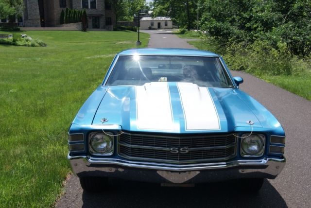 1971 Blue Chevrolet Chevelle Coupe
