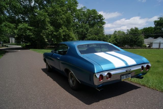 1971 Blue Chevrolet Chevelle Coupe