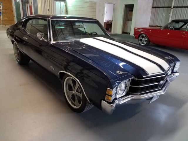 1971 Blue Chevrolet Chevelle Coupe