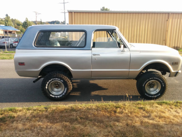 1972 Silver Chevrolet Blazer Standard Cab Pickup