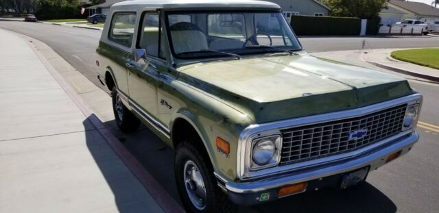 1971 green Chevrolet Blazer --