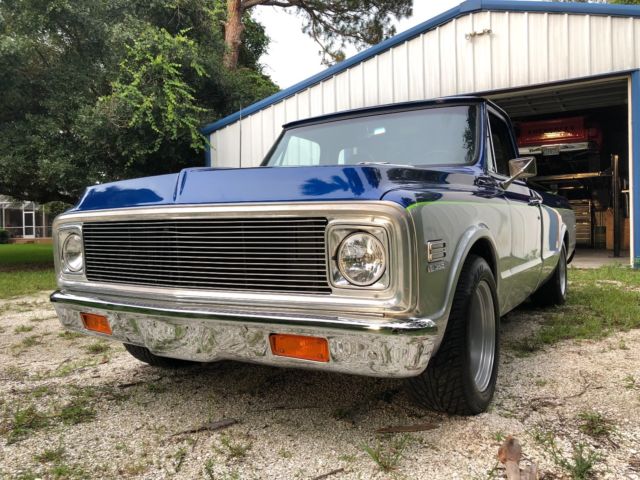 1971 Gray/Blue/Green pinstripe Chevrolet C-10 Standard Cab Pickup