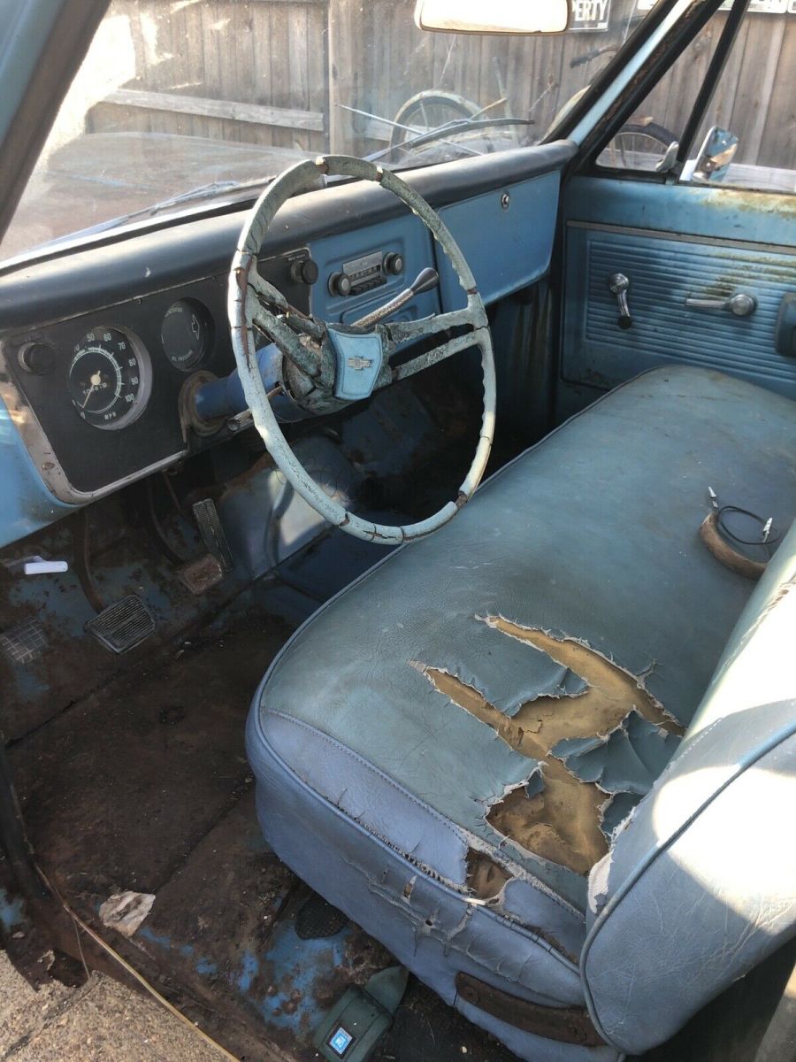 1971 Blue Chevrolet C-10 Pickup