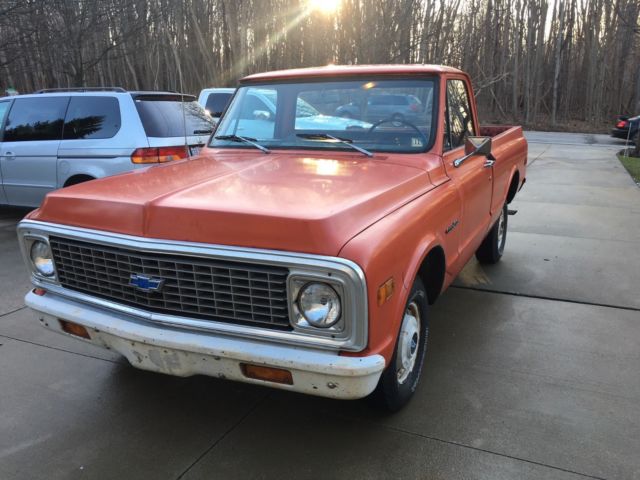 1971 ORANGE Chevrolet C10 Pickup