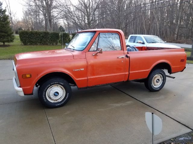 1971 ORANGE Chevrolet C10 Pickup