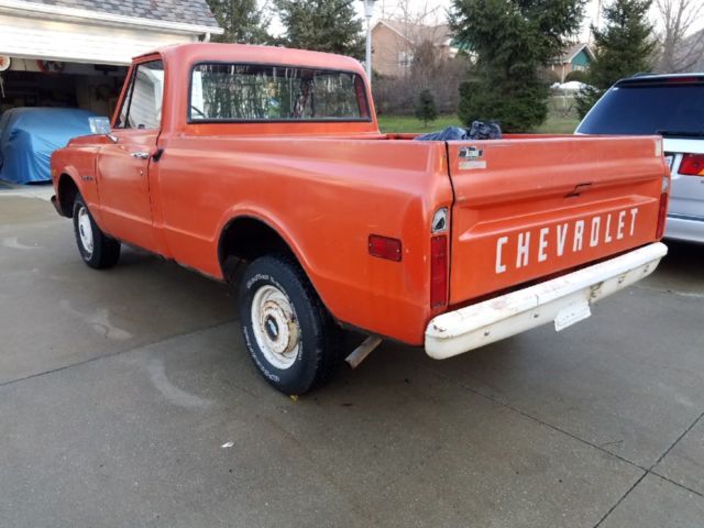 1971 ORANGE Chevrolet C10 Pickup