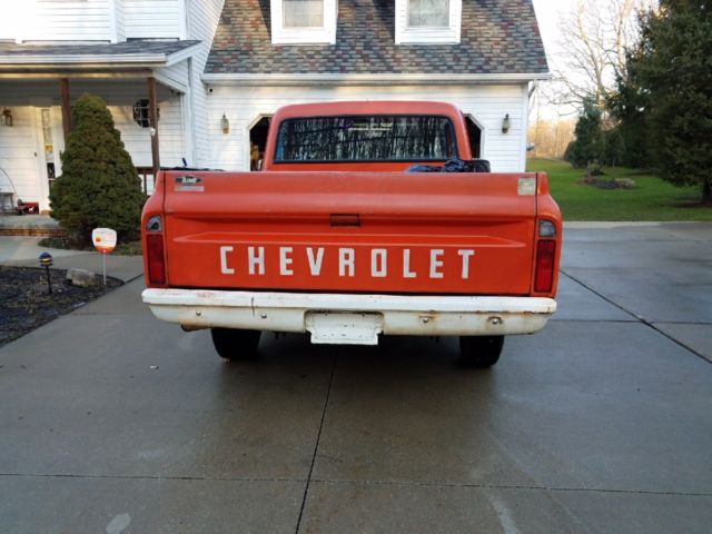 1971 ORANGE Chevrolet C10 Pickup