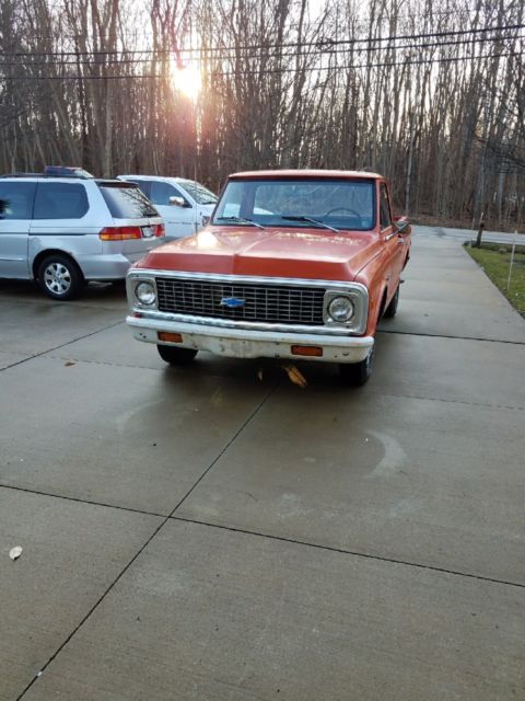 1971 ORANGE Chevrolet C10 Pickup