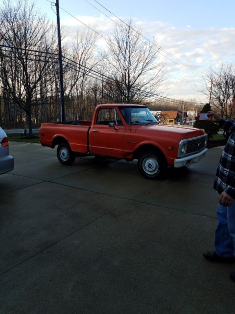 1971 ORANGE Chevrolet C10 Pickup