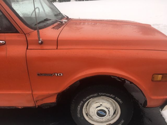 1971 ORANGE Chevrolet C10 Pickup