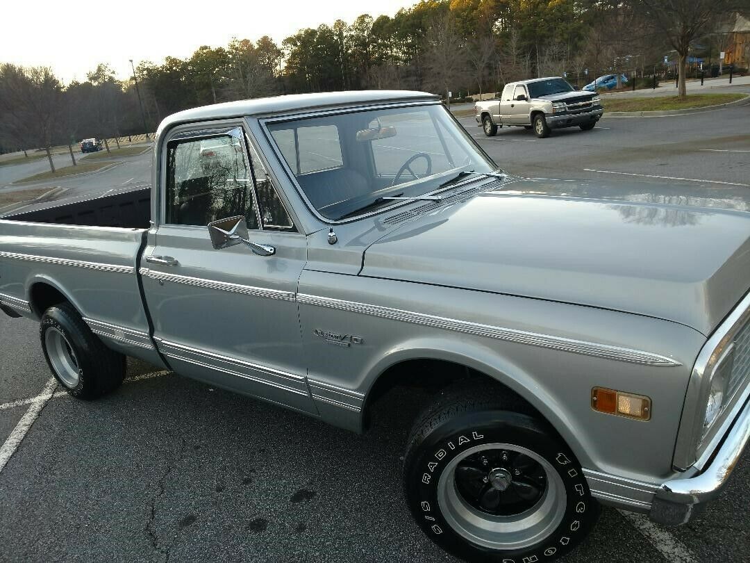 1972 Silver Chevrolet Chevy Standard Cab Pickup