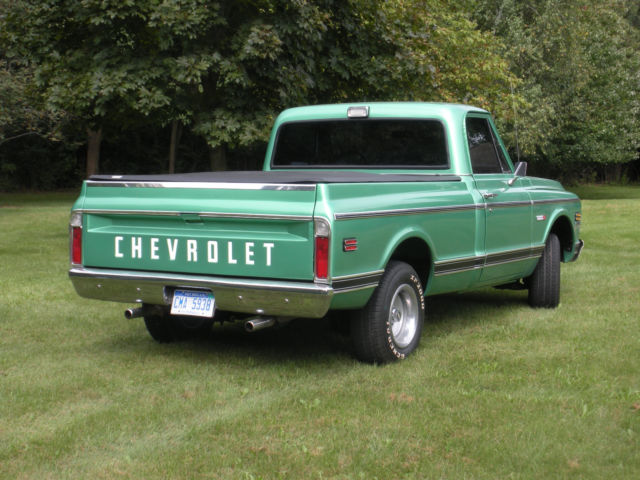 1971 green Chevrolet C-10 Standard Cab Pickup