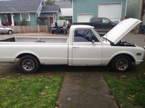 1971 White Chevrolet C-10 Pick up