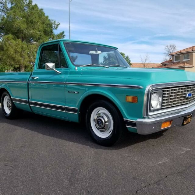 1971 Teal Chevrolet C-10 Standard Cab Pickup