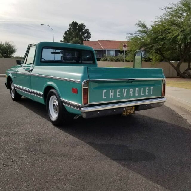 1971 Teal Chevrolet C-10 Standard Cab Pickup