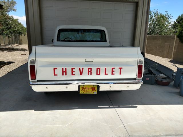 1971 White Chevrolet C-10