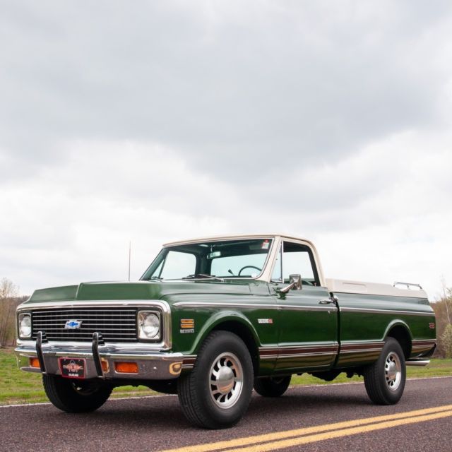 1971 White over Dark Olive Chevrolet Other Pickups Truck