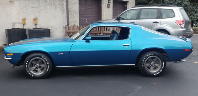 1971 Blue Chevrolet Camaro Coupe
