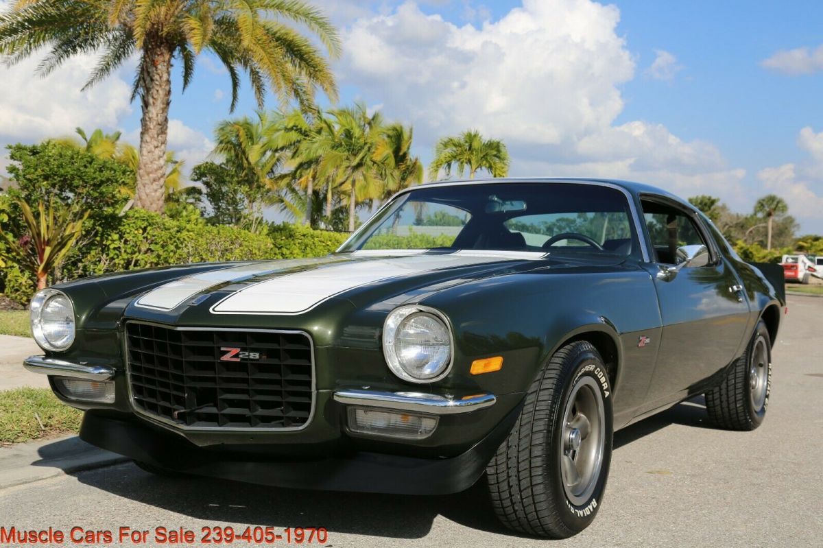 1971 Green Chevrolet Camaro Coupe