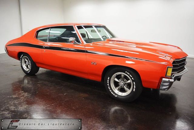 1971 Orange Chevrolet Chevelle Car