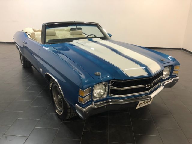 1971 Blue Chevrolet Chevelle Convertible