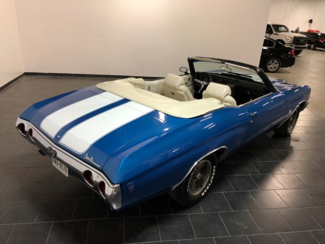 1971 Blue Chevrolet Chevelle Convertible