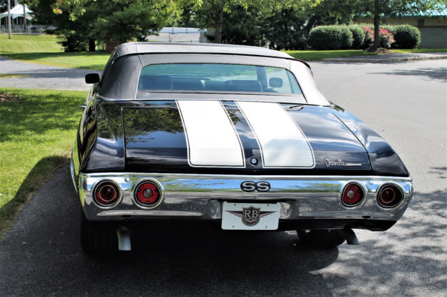 1971 Black Chevrolet Chevelle Convertible