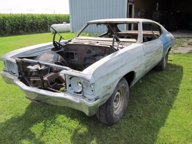 1971 Blue Chevrolet Chevelle Coupe