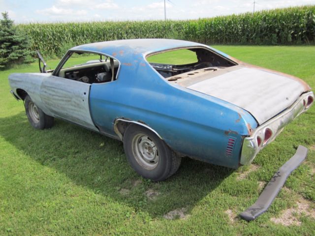 1971 Blue Chevrolet Chevelle Coupe
