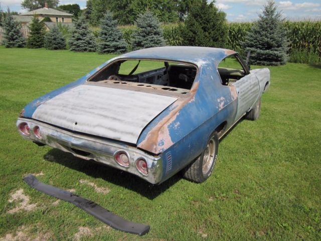 1971 Blue Chevrolet Chevelle Coupe