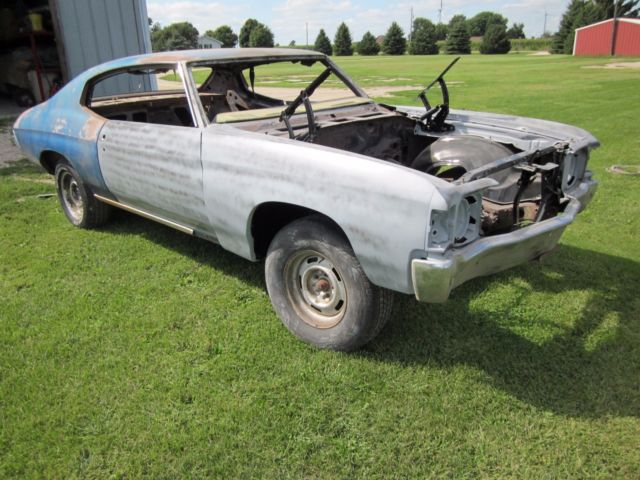 1971 Blue Chevrolet Chevelle Coupe