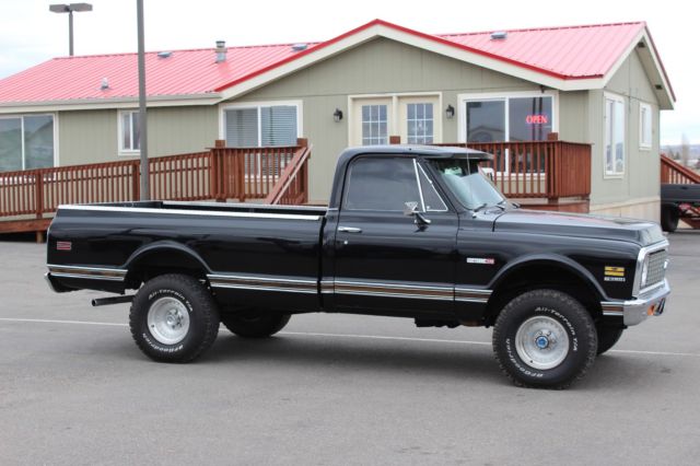 1971 Black Chevrolet Cheyenne Extended Cab Pickup