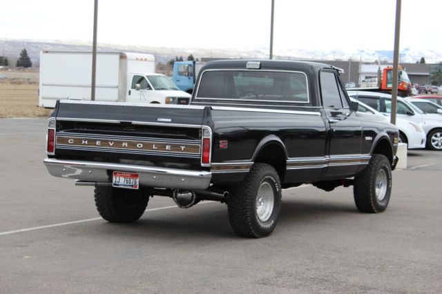 1971 Black Chevrolet Cheyenne Extended Cab Pickup