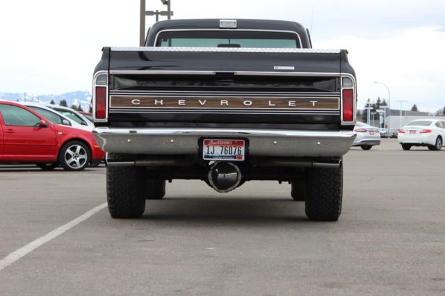1971 Black Chevrolet Cheyenne Extended Cab Pickup
