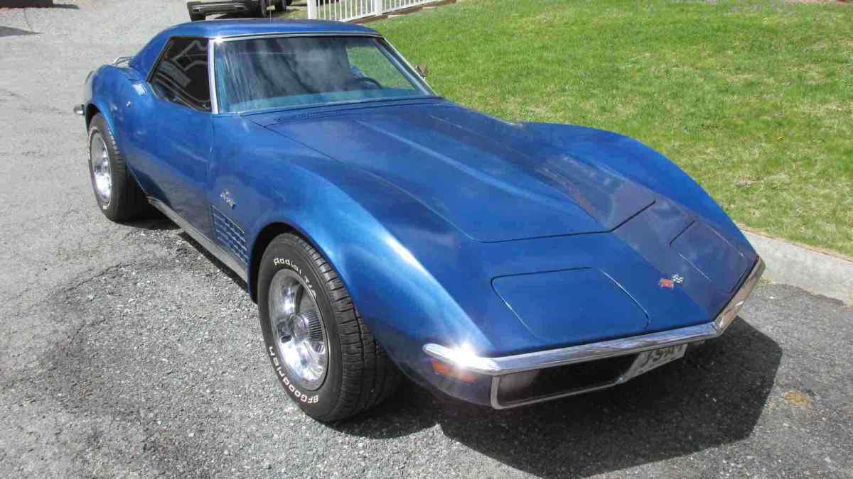 1971 Blue Chevrolet Corvette Convertible