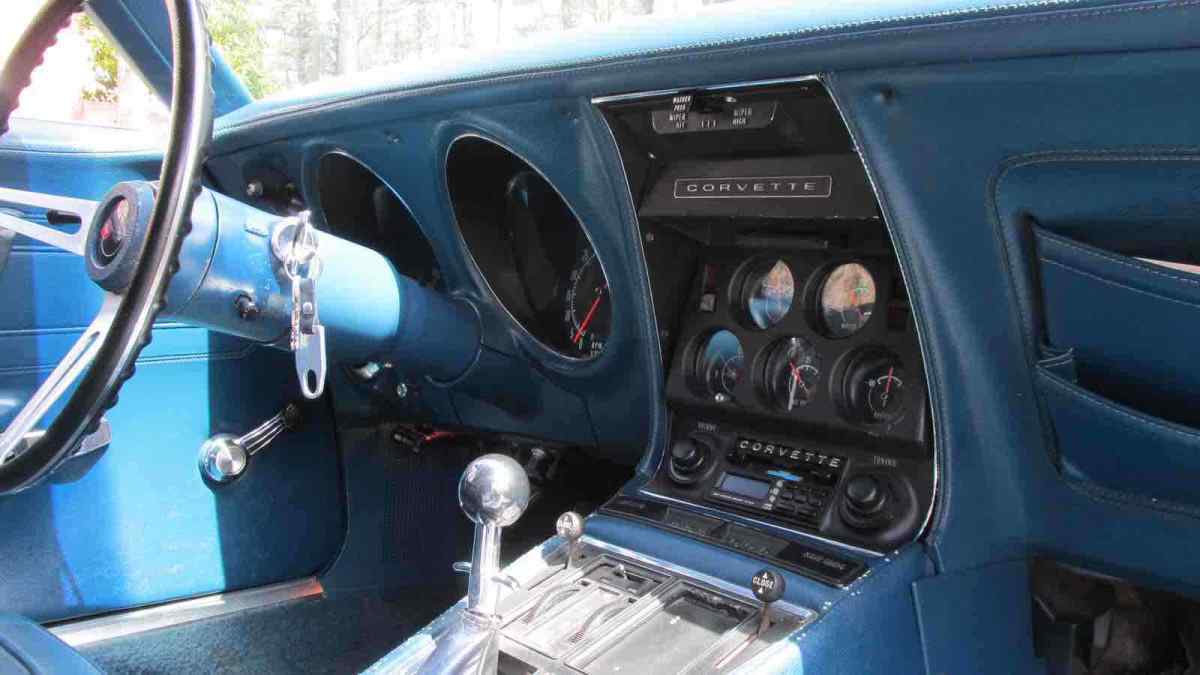 1971 Blue Chevrolet Corvette Convertible
