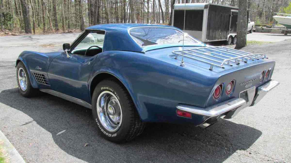 1971 Blue Chevrolet Corvette Convertible