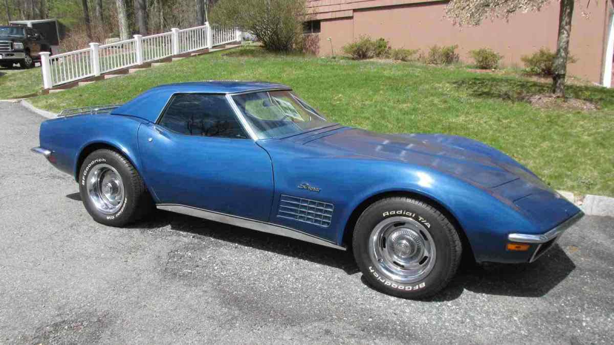 1971 Blue Chevrolet Corvette Convertible