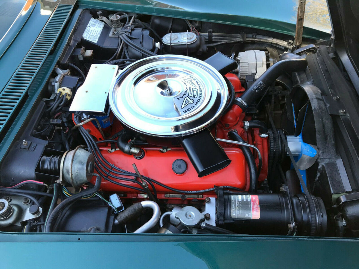 1971 Green Chevrolet Corvette Convertible
