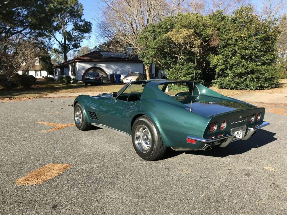 1971 Green Chevrolet Corvette Convertible