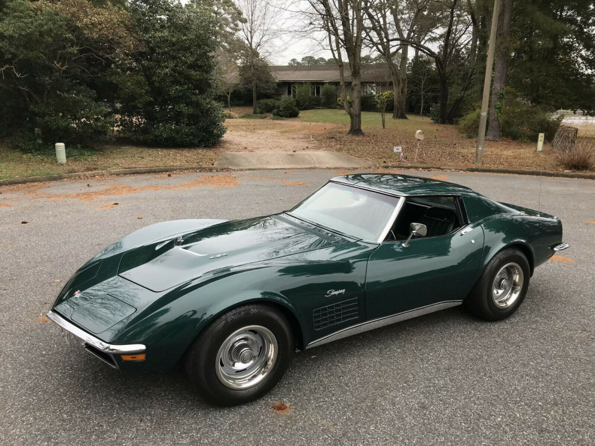 1971 Green Chevrolet Corvette Convertible