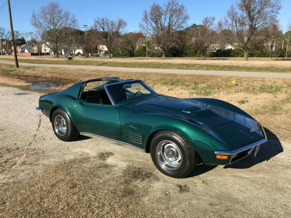1971 Green Chevrolet Corvette Convertible