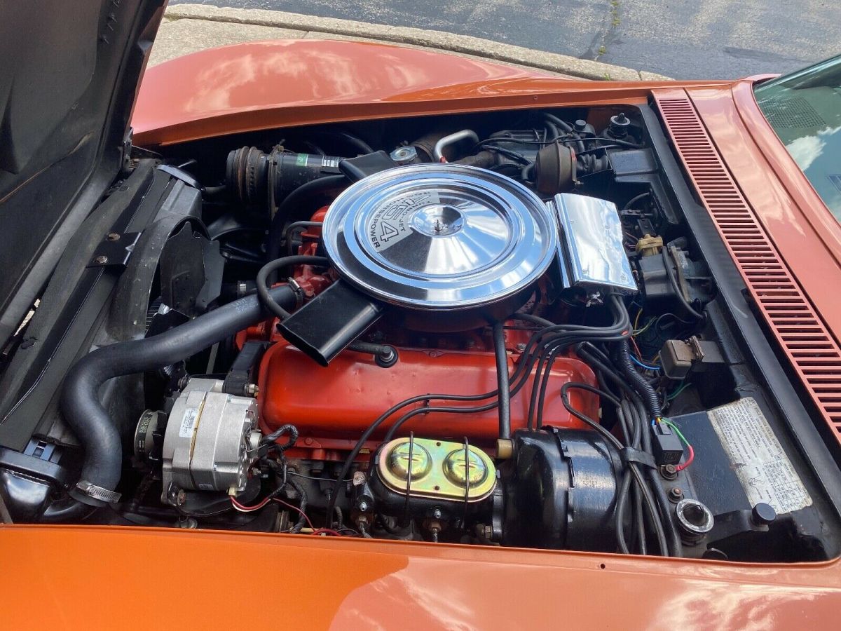 1971 Orange Chevrolet Corvette Coupe