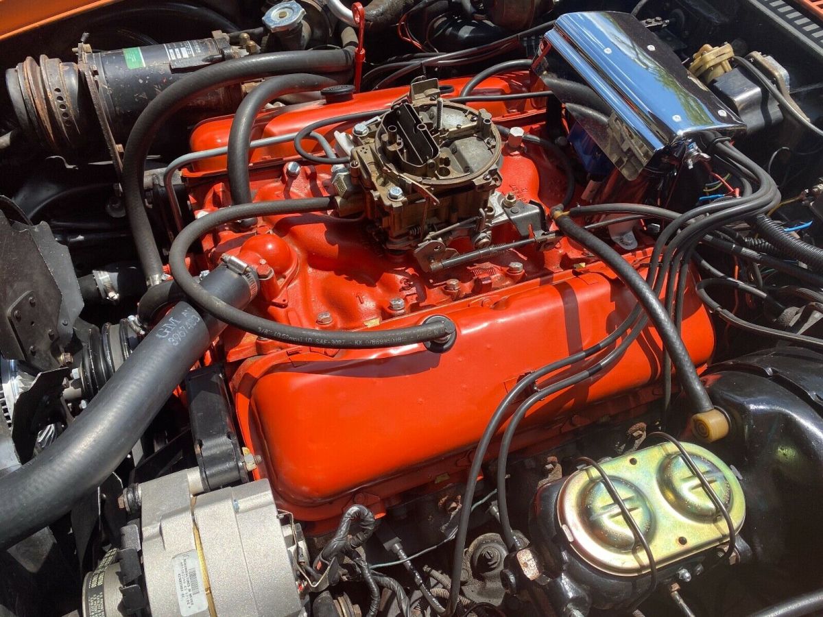 1971 Orange Chevrolet Corvette Coupe