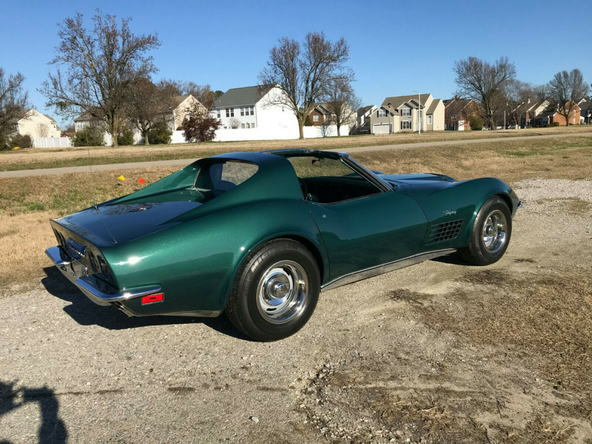 1971 Green Chevrolet Corvette Convertible