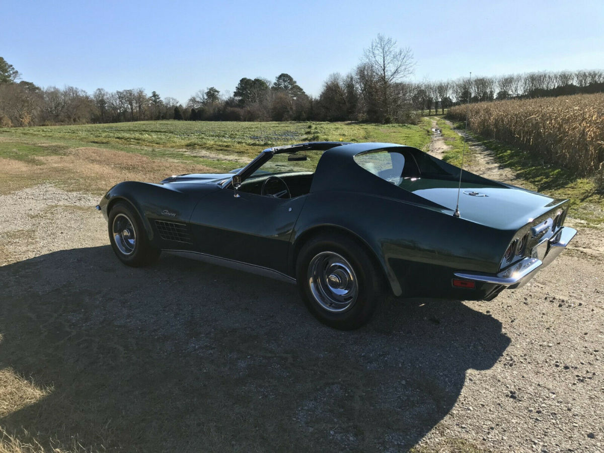 1971 Green Chevrolet Corvette Convertible