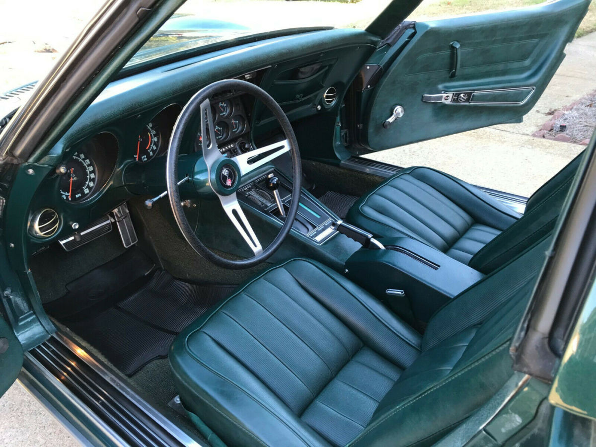 1971 Green Chevrolet Corvette Convertible