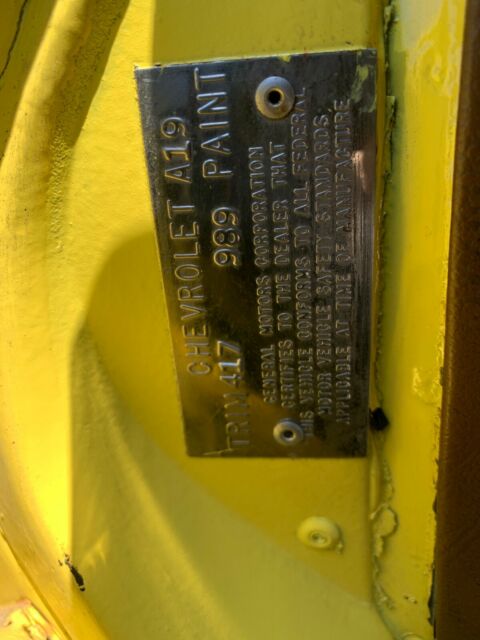 1971 Yellow Chevrolet Corvette COUPE