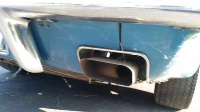 1971 Blue Chevrolet Corvette Convertible